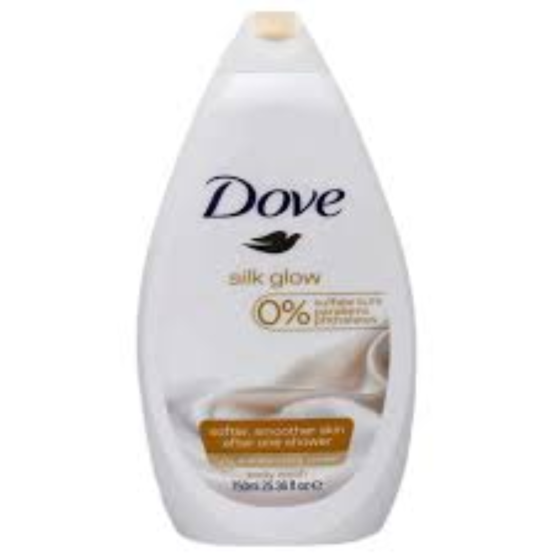DOVE BODY WASH SILKY GLOW 750ML